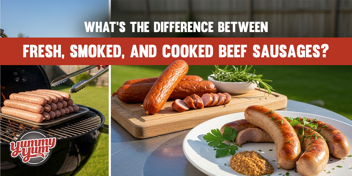 What’s the Difference Between Fresh, Smoked, and Cooked Beef Sausages?